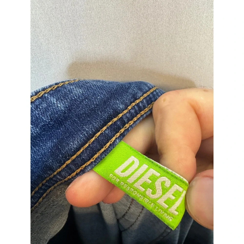 Diesel Sleenker-X Skinny Jeans Blue Wash 009PK W36 L32 Stretch Denim